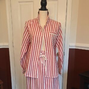 Button-Up Cotton Pajama Set EUC